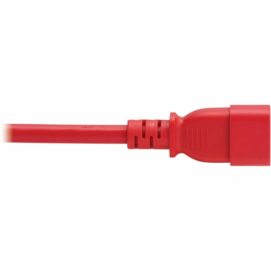 Eaton Tripp Lite Series Power Cord, C14 to C21 - Heavy-Duty, 15A, 250V, 14 AWG, 5 ft. (1.5 m), Red — P037-005-ARD