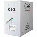 C2G 1000ft (304.8m) TAA-Compliant Cat6 Unshielded (UTP) Ethernet Cable with Solid Conductors-Riser CMR-Rated - Green — C2G56035