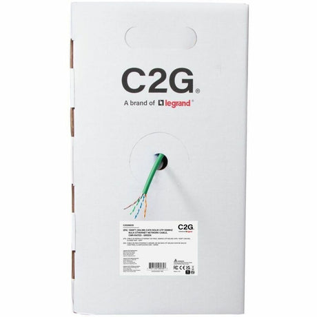 C2G 1000ft (304.8m) TAA-Compliant Cat6 Unshielded (UTP) Ethernet Cable with Solid Conductors-Riser CMR-Rated - Green — C2G56035