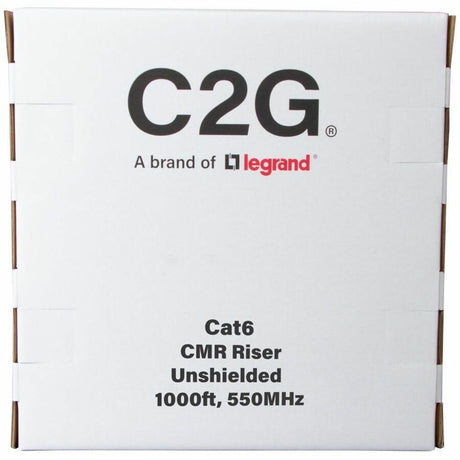 C2G 1000ft (304.8m) TAA-Compliant Cat6 Unshielded (UTP) Ethernet Cable with Solid Conductors-Riser CMR-Rated - Green — C2G56035