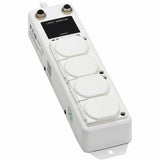 Eaton Tripp Lite Series Safe-IT UL 1363A Medical-Grade Power Strip for Patient Care Vicinities, 4 Hospital-Grade Outlets, Load Monitor, Safety Covers, Antimicrobial, 2 ft. (0.6 m) Cord — PS-402-HG-OEMLM
