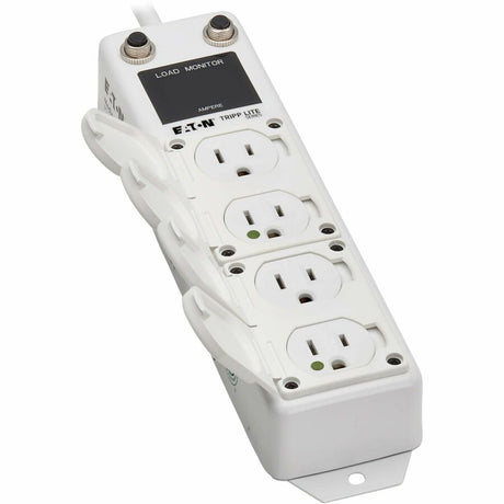 Eaton Tripp Lite Series Safe-IT UL 1363A Medical-Grade Power Strip for Patient Care Vicinities, 4 Hospital-Grade Outlets, Load Monitor, Safety Covers, Antimicrobial, 2 ft. (0.6 m) Cord — PS-402-HG-OEMLM