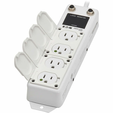 Eaton Tripp Lite Series Safe-IT UL 1363A Medical-Grade Power Strip for Patient Care Vicinities, 4 Hospital-Grade Outlets, Load Monitor, Safety Covers, Antimicrobial, 2 ft. (0.6 m) Cord — PS-402-HG-OEMLM