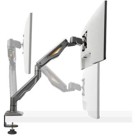 StarTech.com Desk Mount Monitor Arm, Up To 32" Display, Max 22lb/10kg, VESA, C-Clamp, Fully Articulating, Mechanical Spring, TAA-Compliant — H1M1AG2-MONITOR-ARM