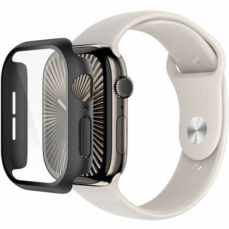 Belkin TemperedCurve 2-in-1 Screen Protector for Apple Watch Series 10 (46mm/black) Black — OWA003fqBK