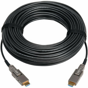 Eaton Tripp Lite Series 8K HDMI Fiber Active Optical Cable (AOC) with Detachable Connectors (M/M) - 8K UHD @ 60 Hz, HDR, HDCP 2.3, Black, 40 m (131 ft.) — P568FMM-40M-8K6