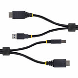 StarTech.com 10ft (3m) HDMI and USB 5Gbps KVM Cable, Up to 4K 60Hz, HDMI 2.0 and USB Combo Cable for KVM Switch — HU12210-KVM-CABLE