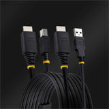 StarTech.com 10ft (3m) HDMI and USB 5Gbps KVM Cable, Up to 4K 60Hz, HDMI 2.0 and USB Combo Cable for KVM Switch — HU12210-KVM-CABLE