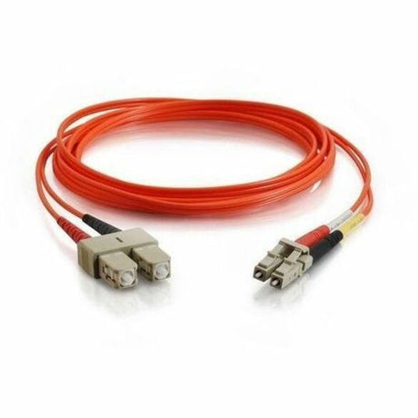 C2G 19.7ft (6m) LC-SC 50/125 OM2 Duplex Multimode PVC Fiber Optic Cable - Orange — 33019