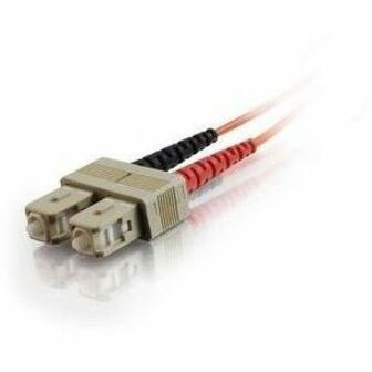 C2G 19.7ft (6m) LC-SC 50/125 OM2 Duplex Multimode PVC Fiber Optic Cable - Orange — 33019