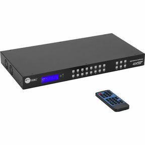 SIIG 8x8 HDMI 4K60Hz Matrix Switcher with LCD - 18Gbps- Downscaling- EDID Management - ARC- Audio Embedded/Extraction — CE-MX0011-S1