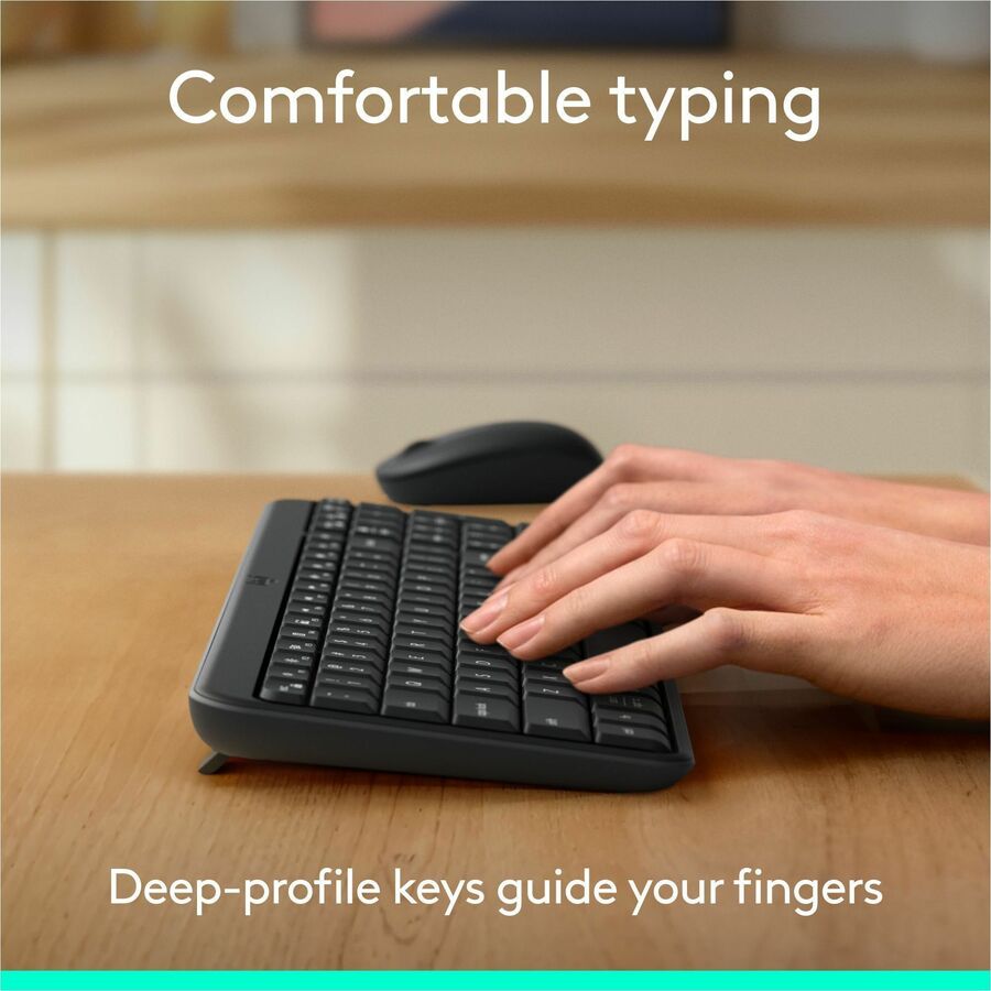 Logitech MK250 Bluetooth Wireless Mouse and Keyboard Combo: Fast & Easy Connectivity, Compact Wireless Keyboard, Ambidextrous Mouse (Graphite) — 920-013512