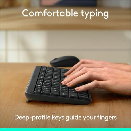 Logitech MK250 Bluetooth Wireless Mouse and Keyboard Combo: Fast & Easy Connectivity, Compact Wireless Keyboard, Ambidextrous Mouse (Graphite) — 920-013512
