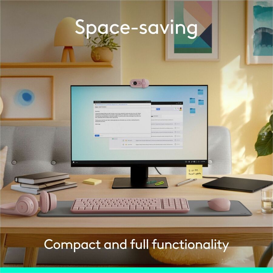 Logitech MK250 Bluetooth Wireless Mouse and Keyboard Combo: Fast & Easy Connectivity, Compact Wireless Keyboard, Ambidextrous Mouse (Graphite) — 920-013512