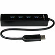 StarTech.com 4 Port Portable SuperSpeed USB 3.0 Hub with Built-in Cable - 5Gbps — ST4300PBU3