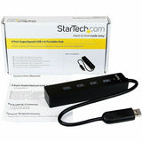 StarTech.com 4 Port Portable SuperSpeed USB 3.0 Hub with Built-in Cable - 5Gbps — ST4300PBU3