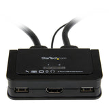 StarTech.com 2 Port USB HDMI Cable KVM Switch with Audio and Remote Switch? USB Powered — SV211HDUA