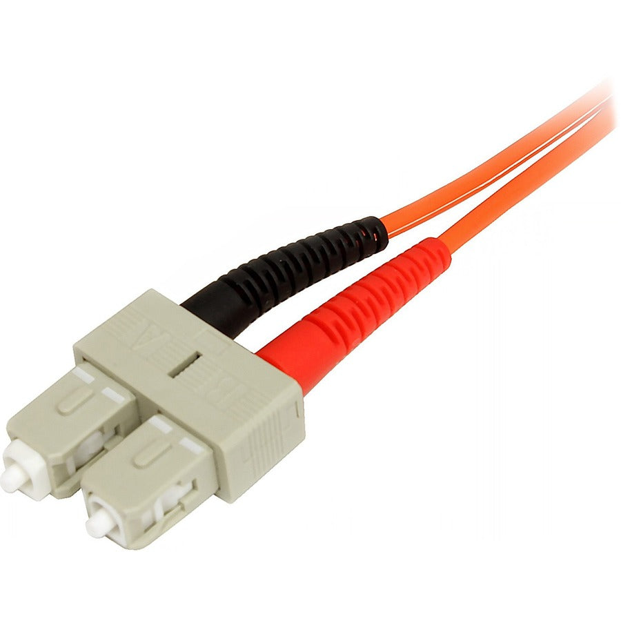 StarTech.com 1m Fiber Optic Cable - Multimode Duplex 50/125 - LSZH Fiber Jumper Cord - LC/SC — 50FIBLCSC1