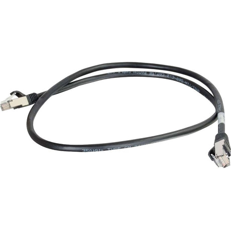 C2G-10ft Cat5e Molded Shielded (STP) Network Patch Cable - Black — 28693