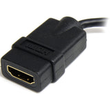 StarTech.com Micro HDMI to HDMI Adapter Dongle, 4K High Speed Micro HDMI to HDMI Converter, Micro HDMI Type-D Device to HDMI TV/Display — HDADFM5IN