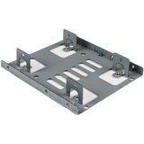 StarTech.com Dual 2.5" to 3.5" HDD Bracket for SATA Hard Drives - 2 Drive 2.5" to 3.5" Bracket for Mounting Bay — BRACKET25X2