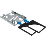 StarTech.com Dual 2.5" to 3.5" HDD Bracket for SATA Hard Drives - 2 Drive 2.5" to 3.5" Bracket for Mounting Bay — BRACKET25X2