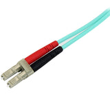 StarTech.com 2m (6ft) LC/UPC to SC/UPC OM3 Multimode Fiber Optic Cable, Full Duplex 50/125 Zipcord, 100G, LSZH Fiber Jumper Cord — A50FBLCSC2