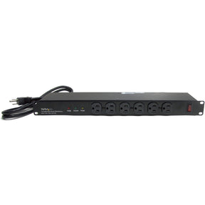 StarTech.com Rackmount PDU with 16 Outlets and Surge Protection - 19in Power Distribution Unit - 1U — RKPW161915