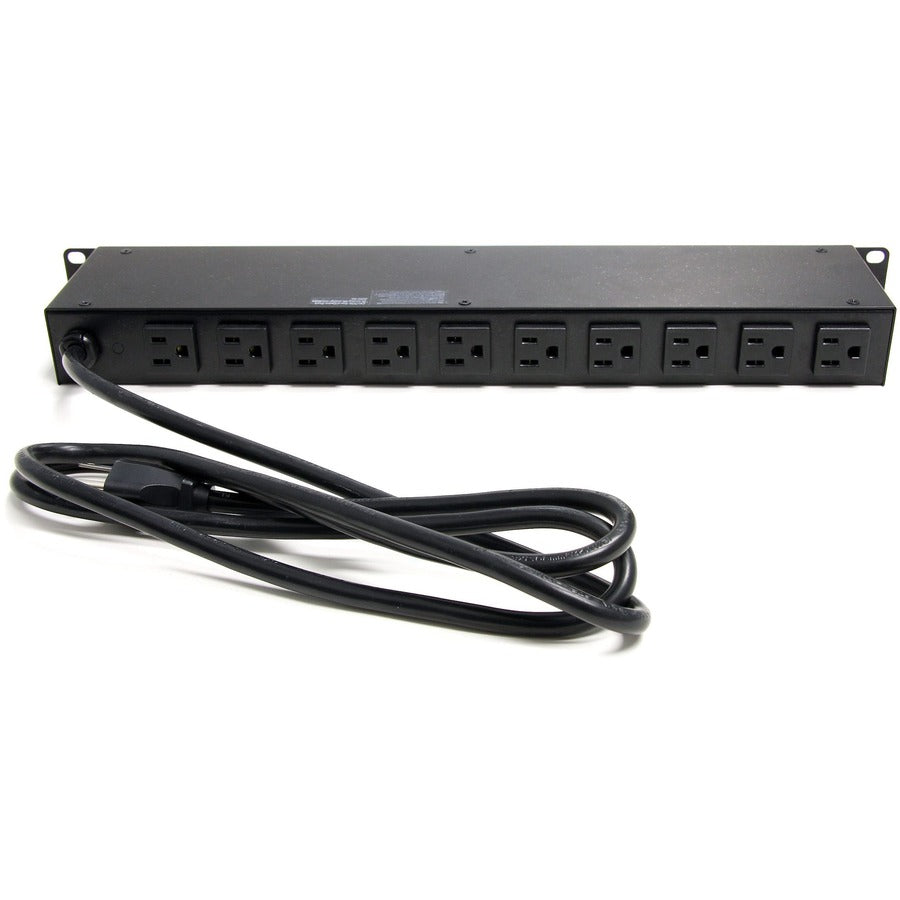 StarTech.com Rackmount PDU with 16 Outlets and Surge Protection - 19in Power Distribution Unit - 1U — RKPW161915