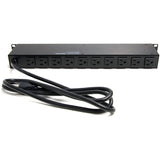 StarTech.com Rackmount PDU with 16 Outlets and Surge Protection - 19in Power Distribution Unit - 1U — RKPW161915