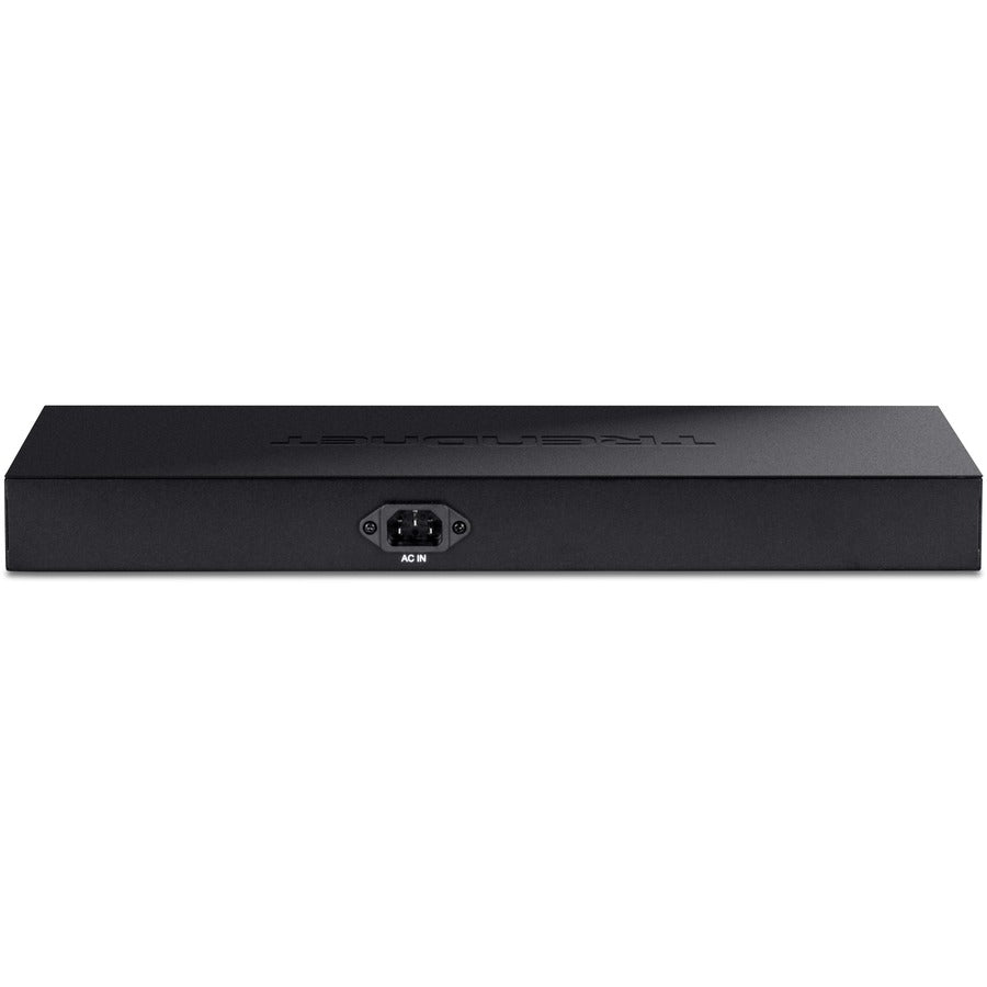 TRENDnet 24-Port Gigabit PoE+ Switch, 24 x Gigabit PoE+ Ports, 370W Power Budget, 48Gbps Switch Capacity, RackMount Kit Included, Ethernet Network Switch, Metal, Lifetime Protection, Black, TPE-TG240G — TPE-TG240g