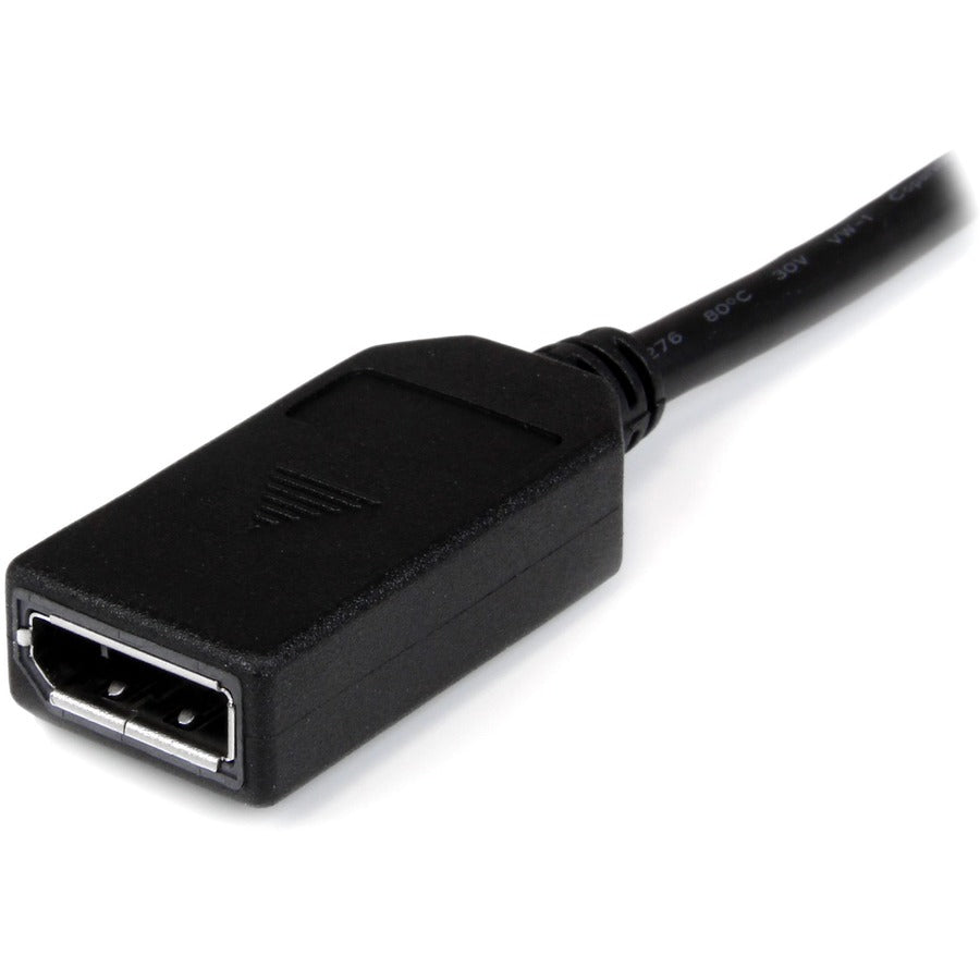 StarTech.com 8" DMS-59 to Dual DisplayPort Adapter Cable, 4K x 2K, DMS 59 pin (M) to 2x DP 1.2 (F) Splitter Y Cable, LFH to 2x DP Monitors — DMSDPDP1