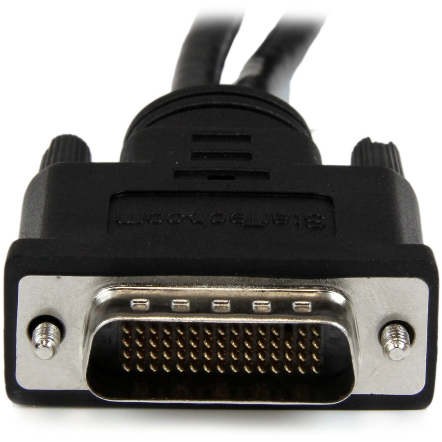 StarTech.com 8" DMS-59 to Dual DisplayPort Adapter Cable, 4K x 2K, DMS 59 pin (M) to 2x DP 1.2 (F) Splitter Y Cable, LFH to 2x DP Monitors — DMSDPDP1