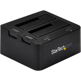 StarTech.com Dual-Bay USB 3.0 to SATA and IDE Hard Drive Docking Station, 2.5/3.5" SATA III and IDE (40 pin), SSD/HDD Dock, Top-Loading — UNIDOCKU33