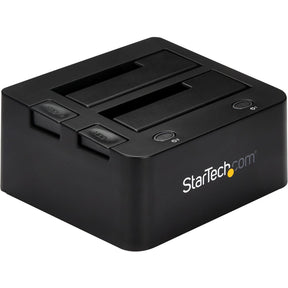 StarTech.com Dual-Bay USB 3.0 to SATA and IDE Hard Drive Docking Station, 2.5/3.5" SATA III and IDE (40 pin), SSD/HDD Dock, Top-Loading — UNIDOCKU33