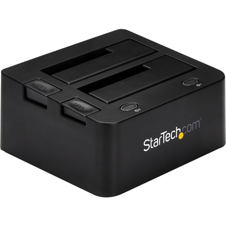 StarTech.com Dual-Bay USB 3.0 to SATA and IDE Hard Drive Docking Station, 2.5/3.5" SATA III and IDE (40 pin), SSD/HDD Dock, Top-Loading — UNIDOCKU33