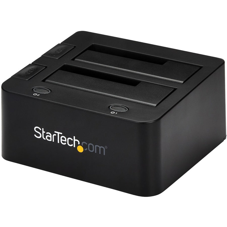 StarTech.com Dual-Bay USB 3.0 to SATA and IDE Hard Drive Docking Station, 2.5/3.5" SATA III and IDE (40 pin), SSD/HDD Dock, Top-Loading — UNIDOCKU33