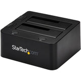 StarTech.com Dual-Bay USB 3.0 to SATA and IDE Hard Drive Docking Station, 2.5/3.5" SATA III and IDE (40 pin), SSD/HDD Dock, Top-Loading — UNIDOCKU33