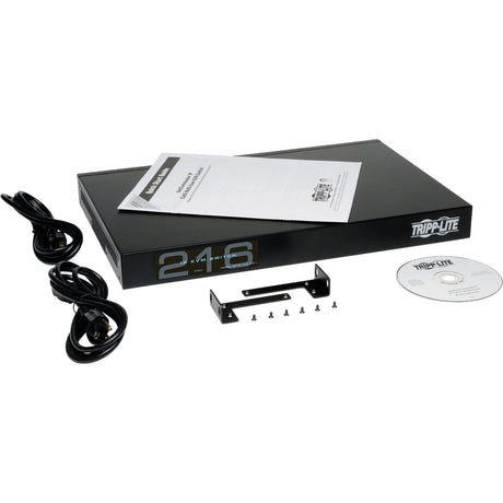 Eaton Tripp Lite Series NetCommander 16-Port Cat5 KVM over IP Switch - 2 Remote + 1 Local User, 1U Rack-Mount, TAA — B072-016-IP2