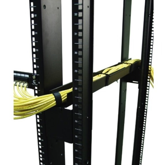 Horizontal Cable Organizer Side Channel 18 to 30 inch adjustment — AR8008BLK