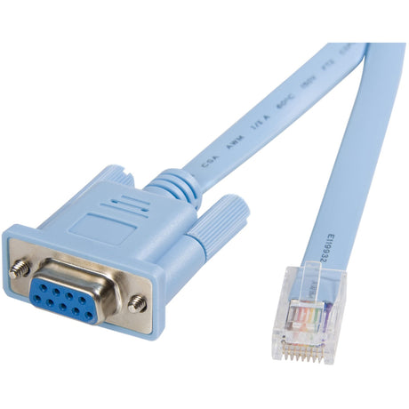 StarTech.com Cisco console router cable - RJ45 (m) - DB9 (f) - 6 ft — DB9CONCABL6