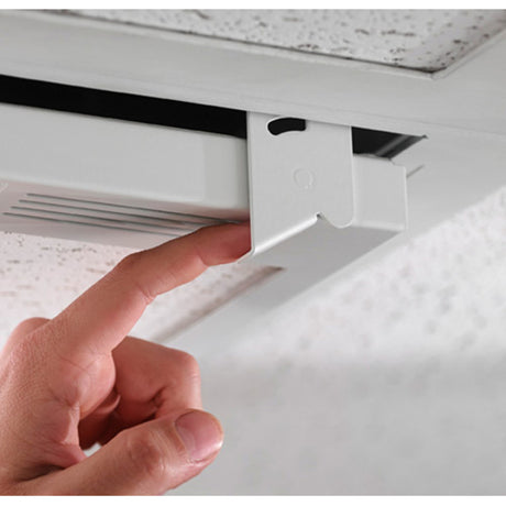 Chief 2" x 2" Suspended Ceiling Storage Box with Column Drop - White — CMS492C