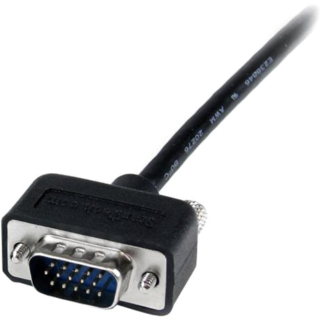 StarTech.com Thin Coax High Res VGA Monitor Cable with LP Connectors - SVGA - Low Profile Connectors - HD15 (M) - HD15(M) — MXT101MMLP15