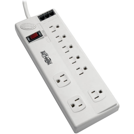 Eaton Tripp Lite Series Protect It! 8-Outlet Computer Surge Protector, 8 ft. (2.43 m) Cord, 3150 Joules, Tel/Modem/Fax Protection, TAA — TLP808TELTAA