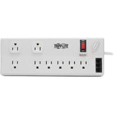 Eaton Tripp Lite Series Protect It! 8-Outlet Computer Surge Protector, 8 ft. (2.43 m) Cord, 3150 Joules, Tel/Modem/Fax Protection, TAA — TLP808TELTAA
