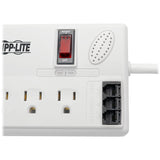 Eaton Tripp Lite Series Protect It! 8-Outlet Computer Surge Protector, 8 ft. (2.43 m) Cord, 3150 Joules, Tel/Modem/Fax Protection, TAA — TLP808TELTAA