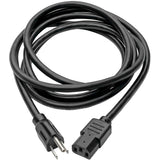 Eaton Tripp Lite Series Computer Power Cord, NEMA 5-15P to C13 - Heavy-Duty, 15A, 125V, 14 AWG, 10 ft. (3.05 m), Black — P007-010
