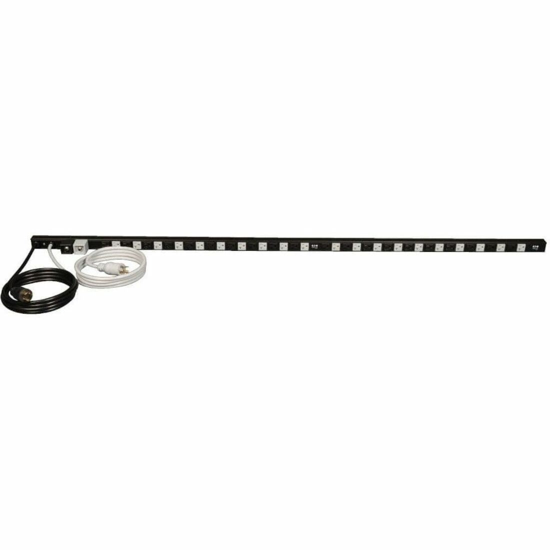 Eaton Tripp Lite Series 3.8kW Single-Phase Dual-Circuit 120V Basic PDU, 40 NEMA 5-15/20R Outlets, NEMA L5-20P/5-20P Inputs, 10 ft. (3.05 m) Cords, 0U — PDU40TDUAL
