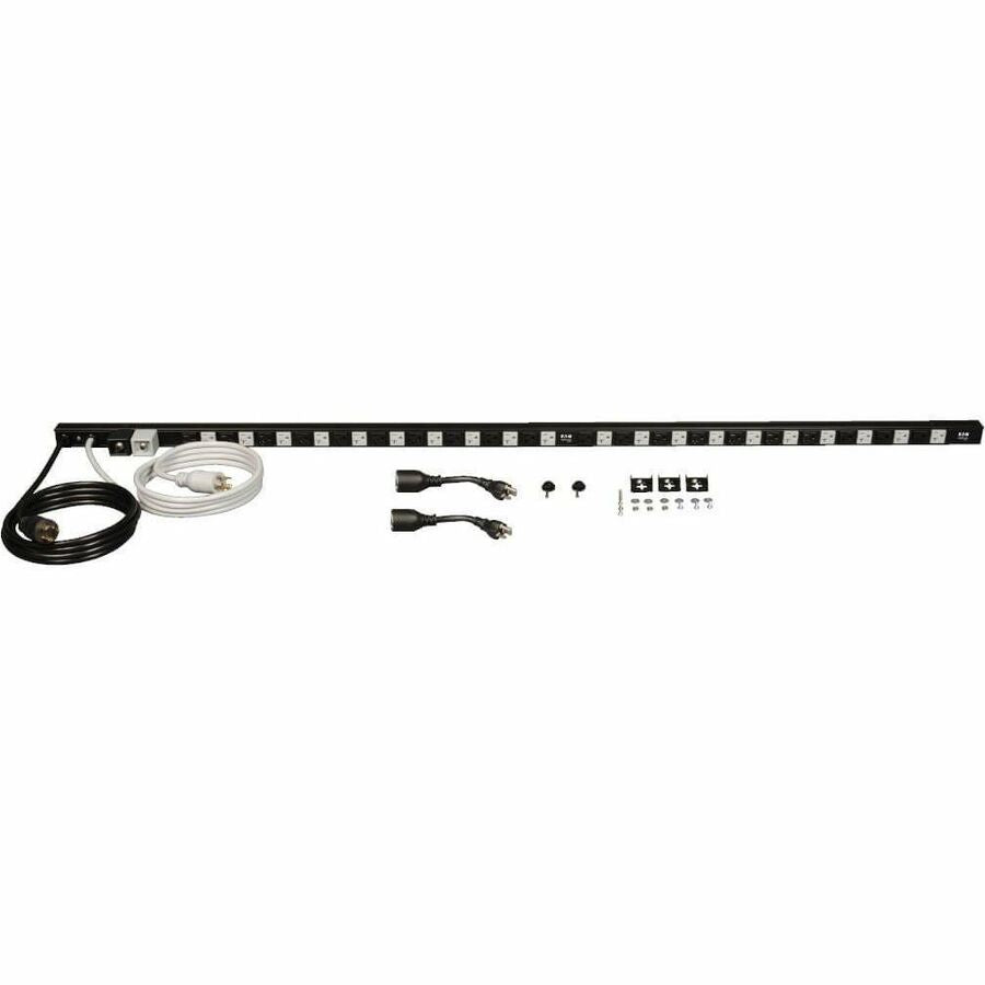 Eaton Tripp Lite Series 3.8kW Single-Phase Dual-Circuit 120V Basic PDU, 40 NEMA 5-15/20R Outlets, NEMA L5-20P/5-20P Inputs, 10 ft. (3.05 m) Cords, 0U — PDU40TDUAL