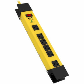 Eaton Tripp Lite Series Protect It! 6-Outlet Industrial Safety Surge Protector, 9 ft. Cord, 1500 Joules, Cord Wrap, Hang Holes — TLM609SA